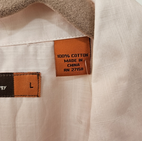 NWT - NYNE Cotton Pink Button-Up Shirt - Size L - Picture 5 of 10